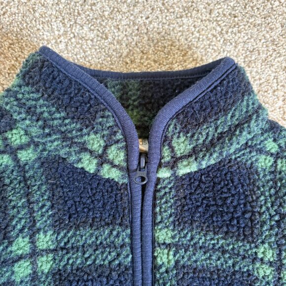 Toddler Fleece Zip Up Sweater Jacket Blue 3T plaid Pl Kids - Picture 6 of 10